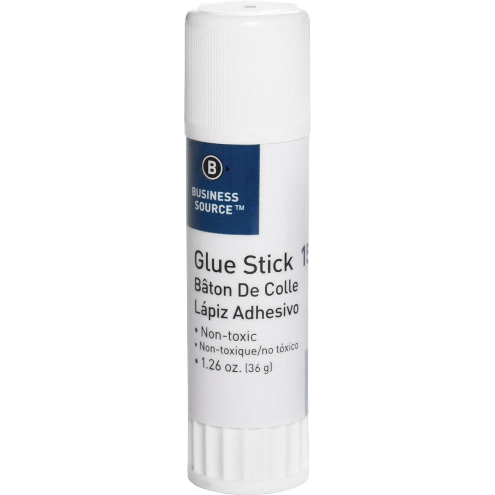 Business Source Glue Stick - 1.26 oz - 12 / Pack