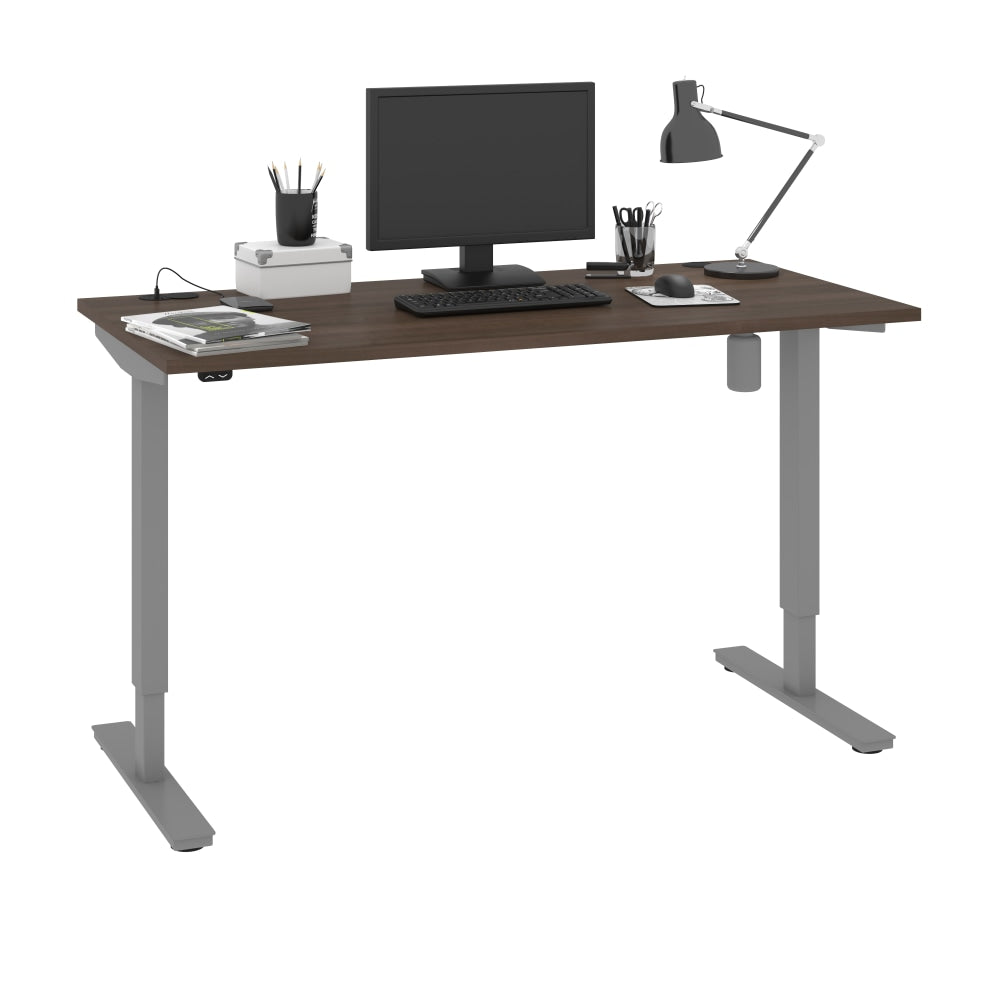 Bestar Upstand Electric 60inW Standing Desk, Antigua