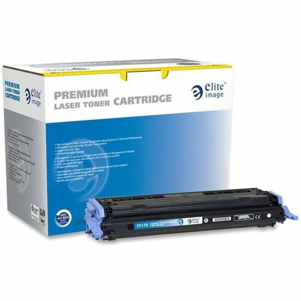 Elite Image Remanufactured Black Toner Cartridge Replacement For HP 124A, Q6000A, ELI75170