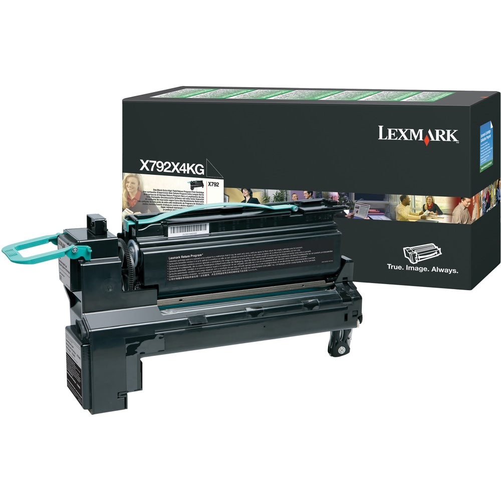 Lexmark X792X4KG Black Extra-High Yield Return Program Toner Cartridge