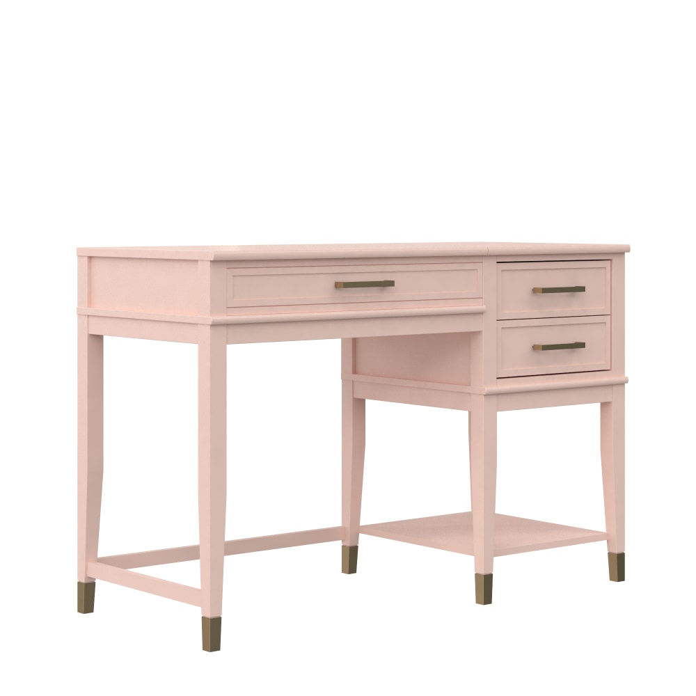 Ameriwood Home Westerleigh 46inW Lift-Top Computer Desk, Pink