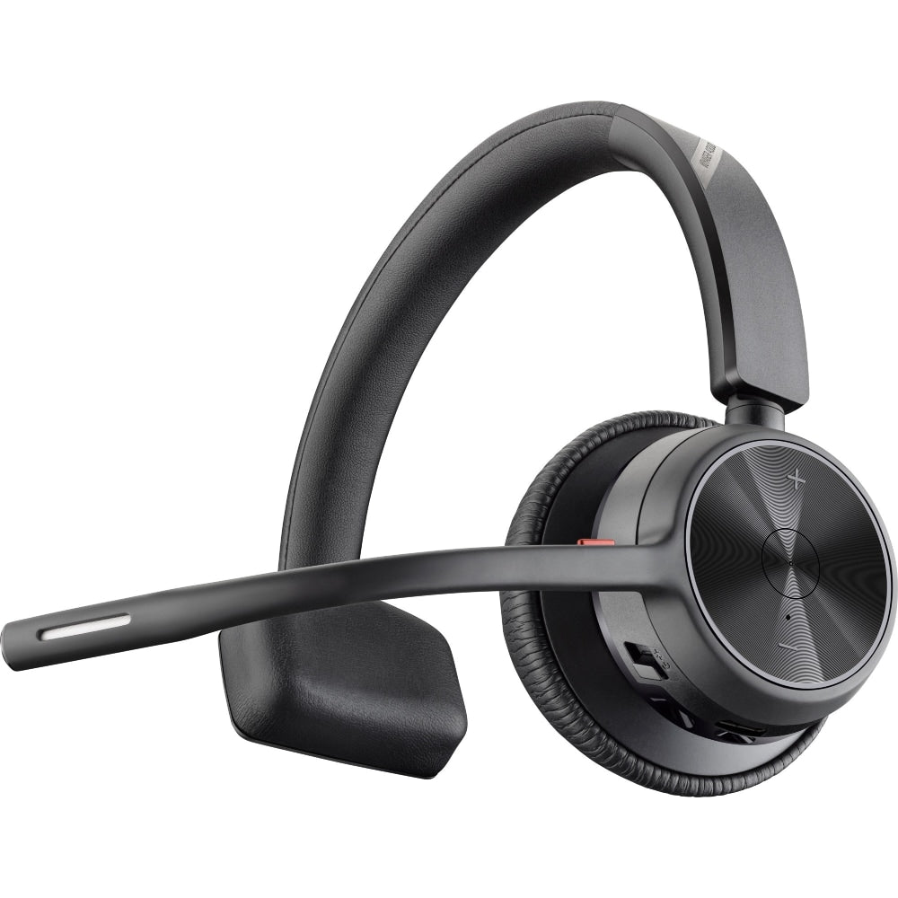 Poly Voyager 4310 USB-A Headset - Siri, Google Assistant - Mono - USB Type A - Wired/Wireless - Bluetooth - 298.6 ft - 20 Hz - 20 kHz - On-ear, Over-the-head - Monaural - Supra-aural - 4.92 ft Cable