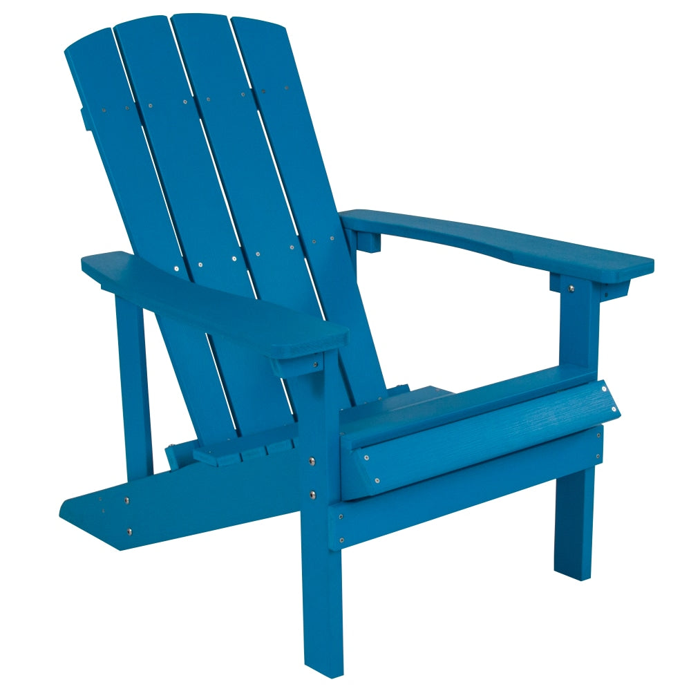 Flash Furniture Charlestown All-Weather Adirondack Chair, Blue