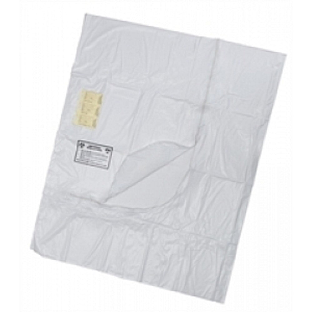 Medline PVC Adult Body Bags, 36in x 90in, White, Pack Of 10