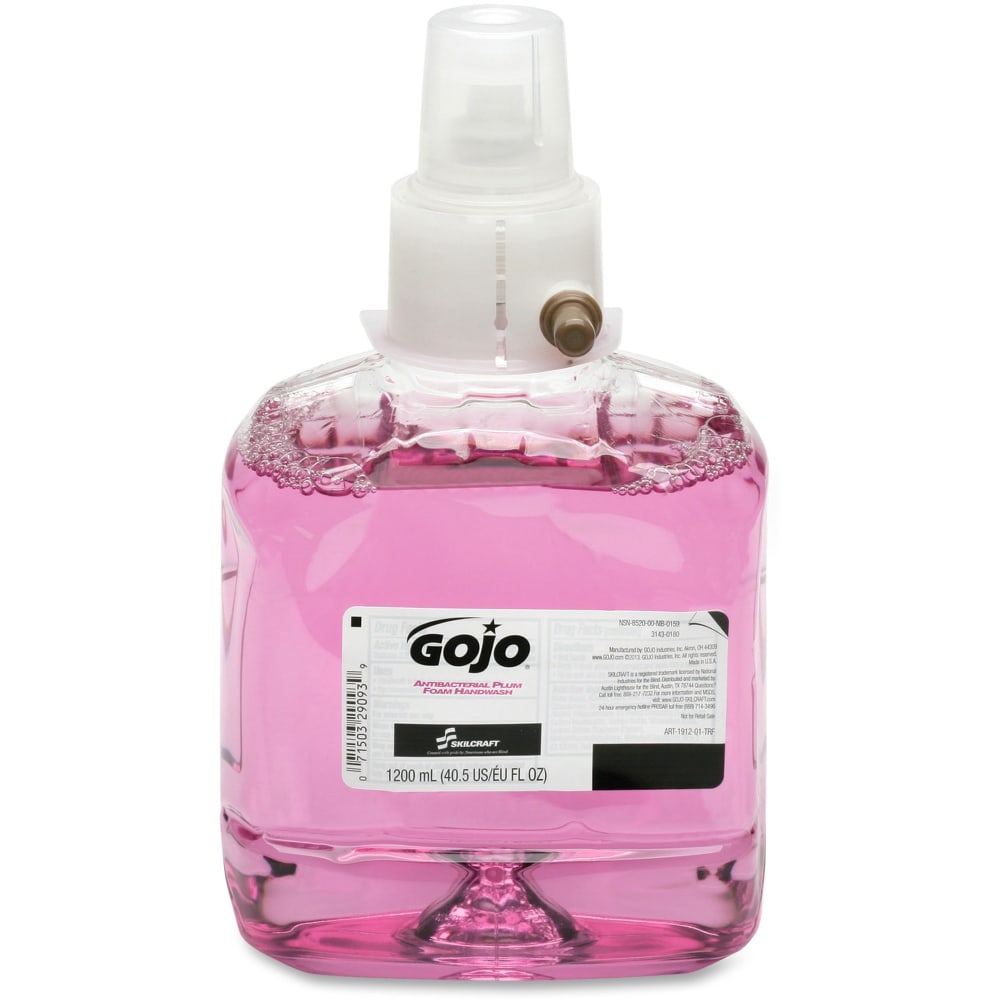 GOJO LTX Foam Hand Wash Soap, Plum Scent, 40 Oz Bottle