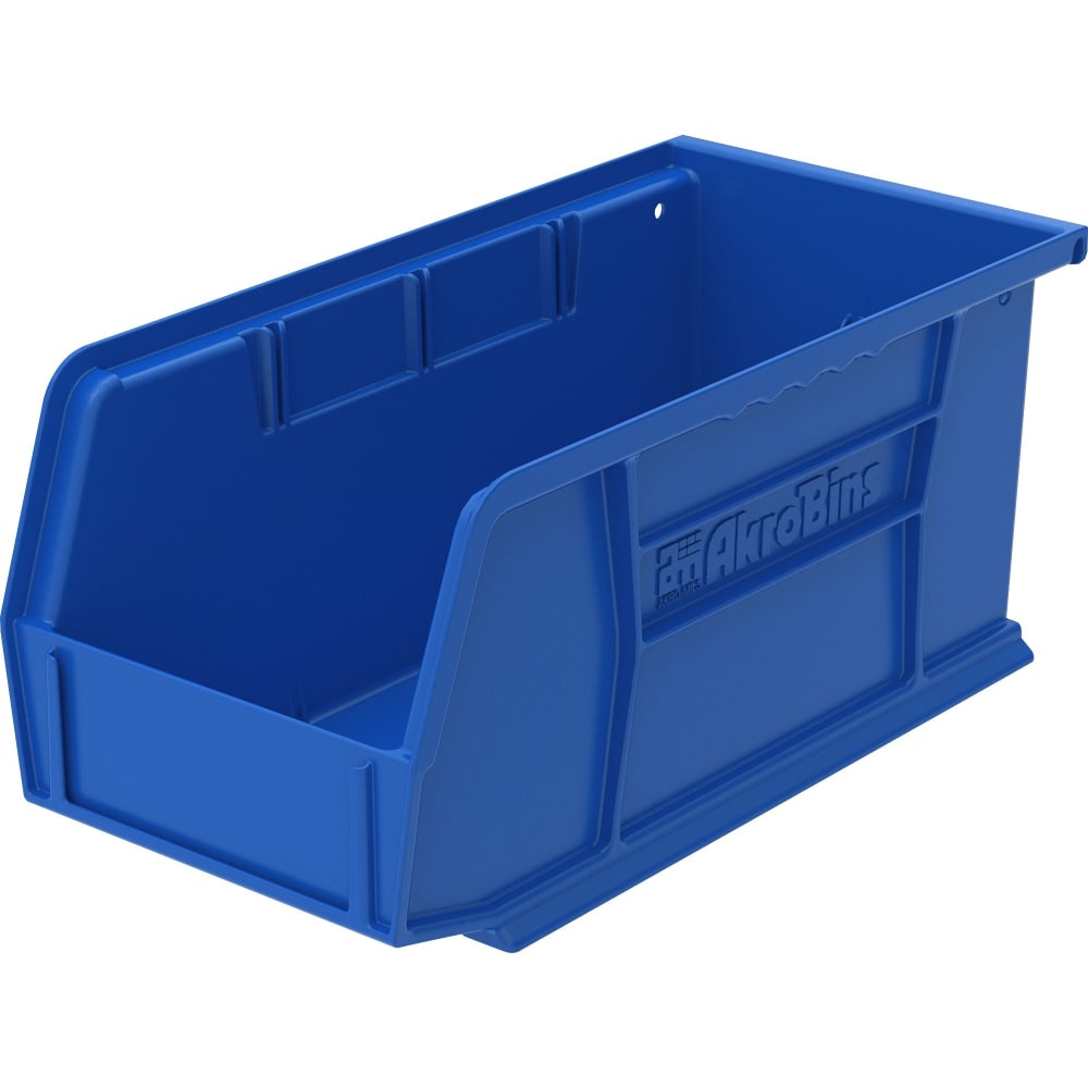 Akro-Mils AkroBin Storage Bin, Small Size, 5in x 5 1/2in x 10 7/8in, Blue