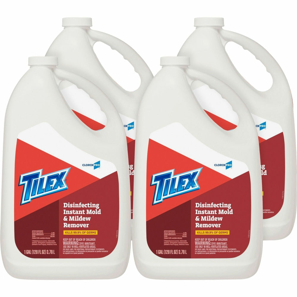 Clorox Tilex Mildew Remover, Unscented, 128 Oz Bottle, Case Of 4