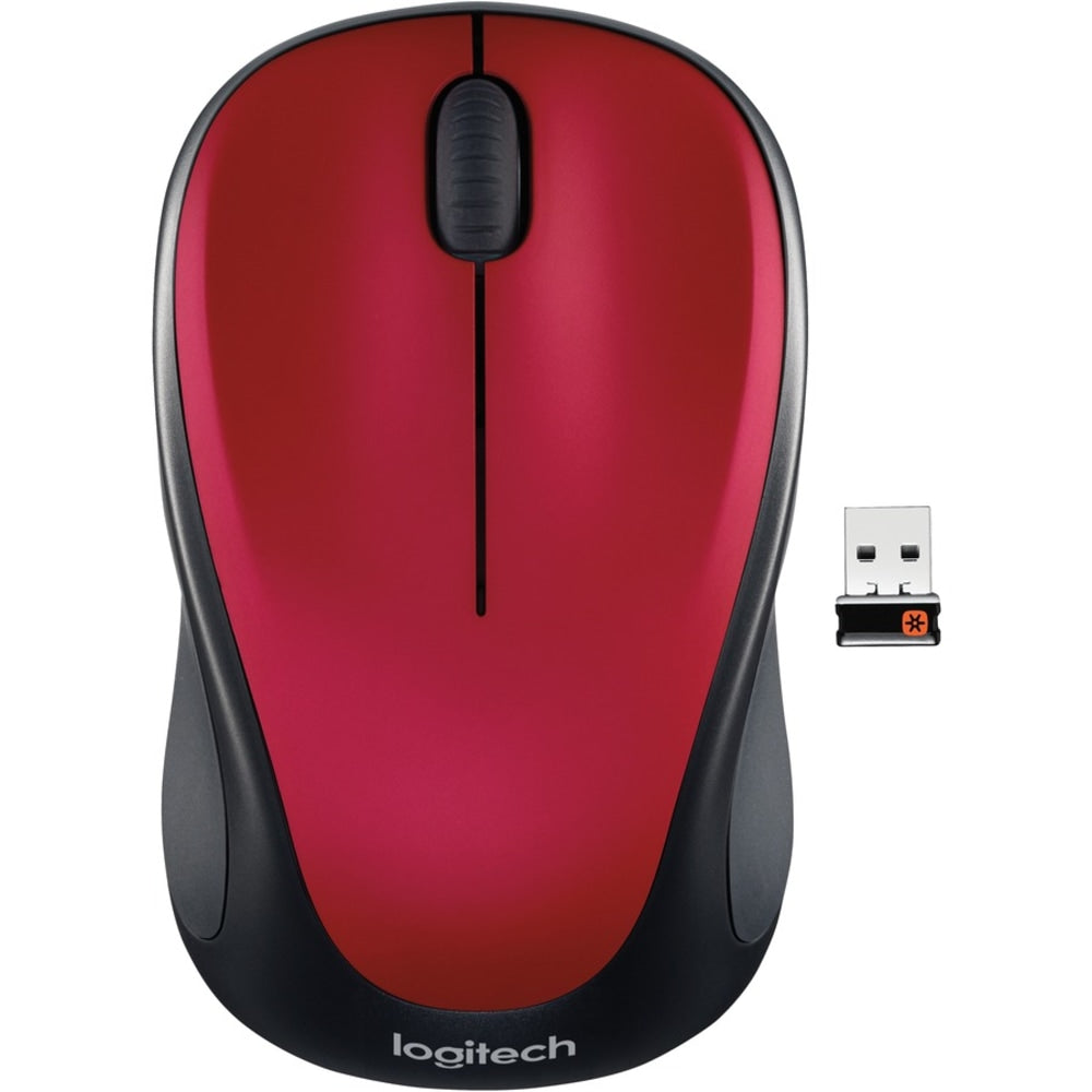 Logitech M317 Wireless Mouse, Red