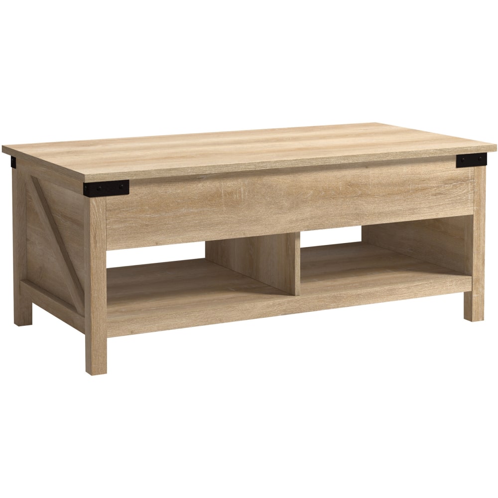 Sauder Bridge Acre Coffee Table, 18-15/16inH x 46-1/4inW x 23-5/8inD, Orchard Oak