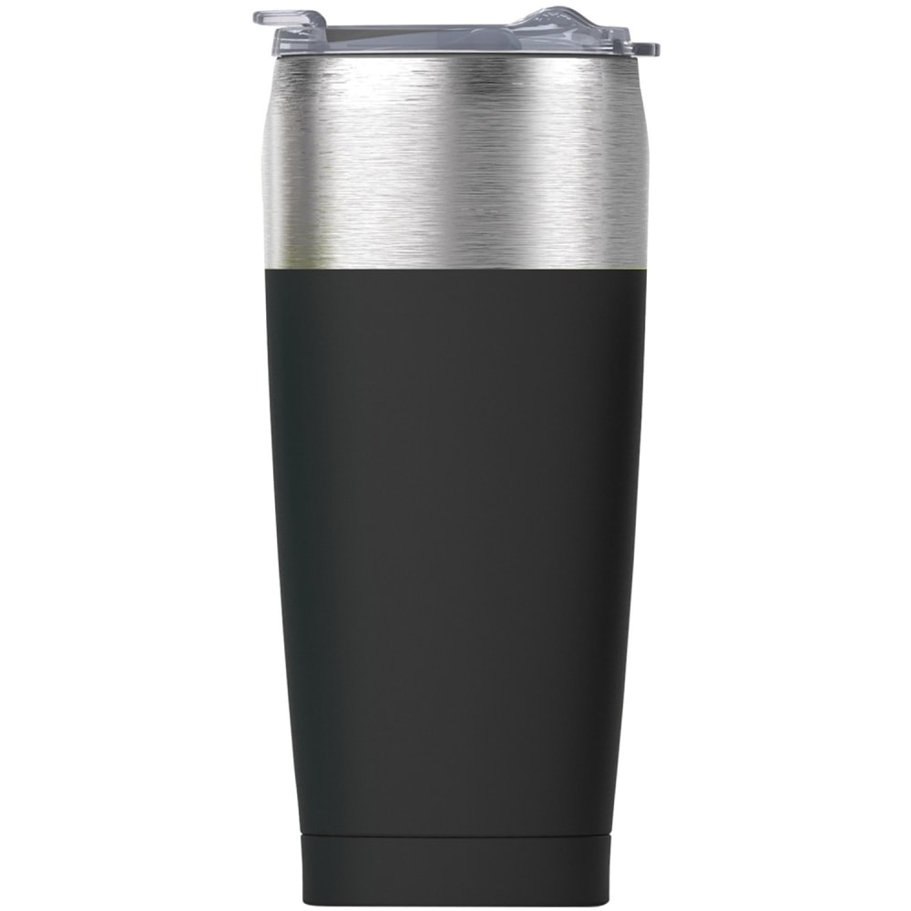 asobu 20-Ounce Tied Tumbler (Black) - Vacuum - Black, Silver, Transparent