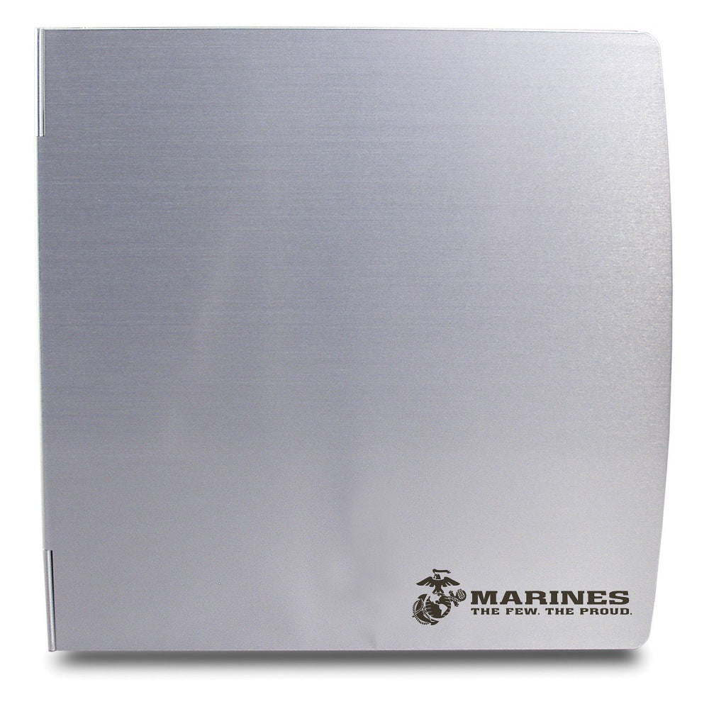 Saunders Aluminum Tuff 3-Ring Binder, 2in Round Rings, Silver