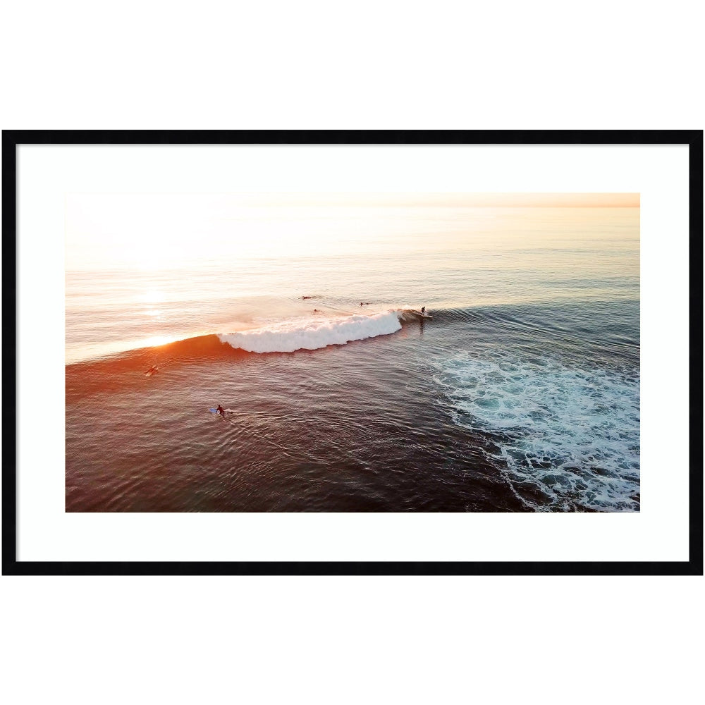 Amanti Art La Jolla 1 by Rachel Dowd Wood Framed Wall Art Print, 41inW x 26inH, Black