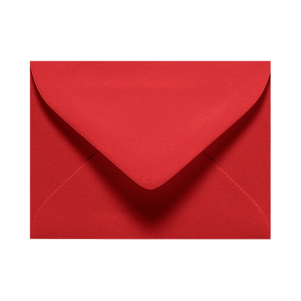 LUX Mini Envelopes, #17, Gummed Seal, Ruby Red, Pack Of 50