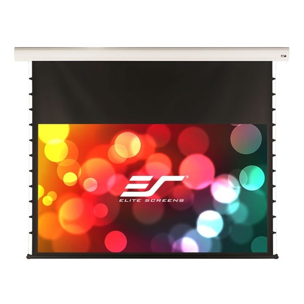 Elite Screens Starling Tension Series STT120XWH-E14 - Projection screen - ceiling mountable, wall mountable - motorized - 110 V - 120in (120.1 in) - 16:9 - MaxWhite FG - white