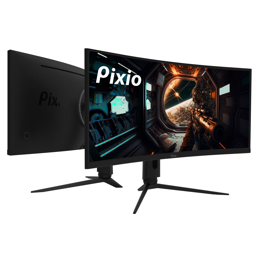 Pixio PXC348C 34in Ultra Wide QHD VA LED Curved Gaming Monitor, FreeSync