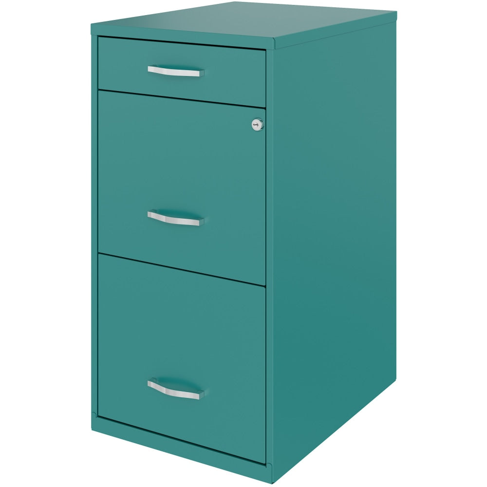 Realspace SOHO Organizer 18inD Vertical 3-Drawer File Cabinet, Navy