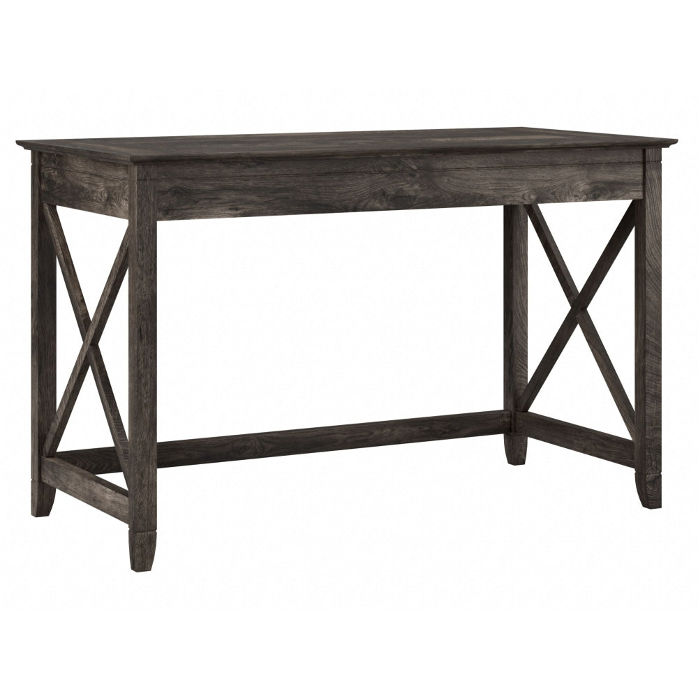 Bush Furniture Key West 48inW Writing Desk, Dark Gray Hickory, Standard Delivery