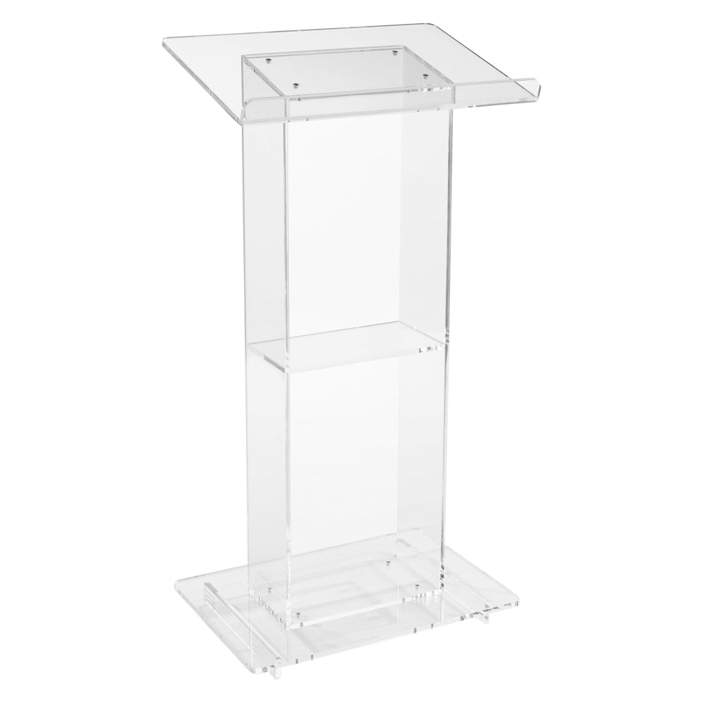 Oklahoma Sound? Acrylic Lectern With Shelf, Clear