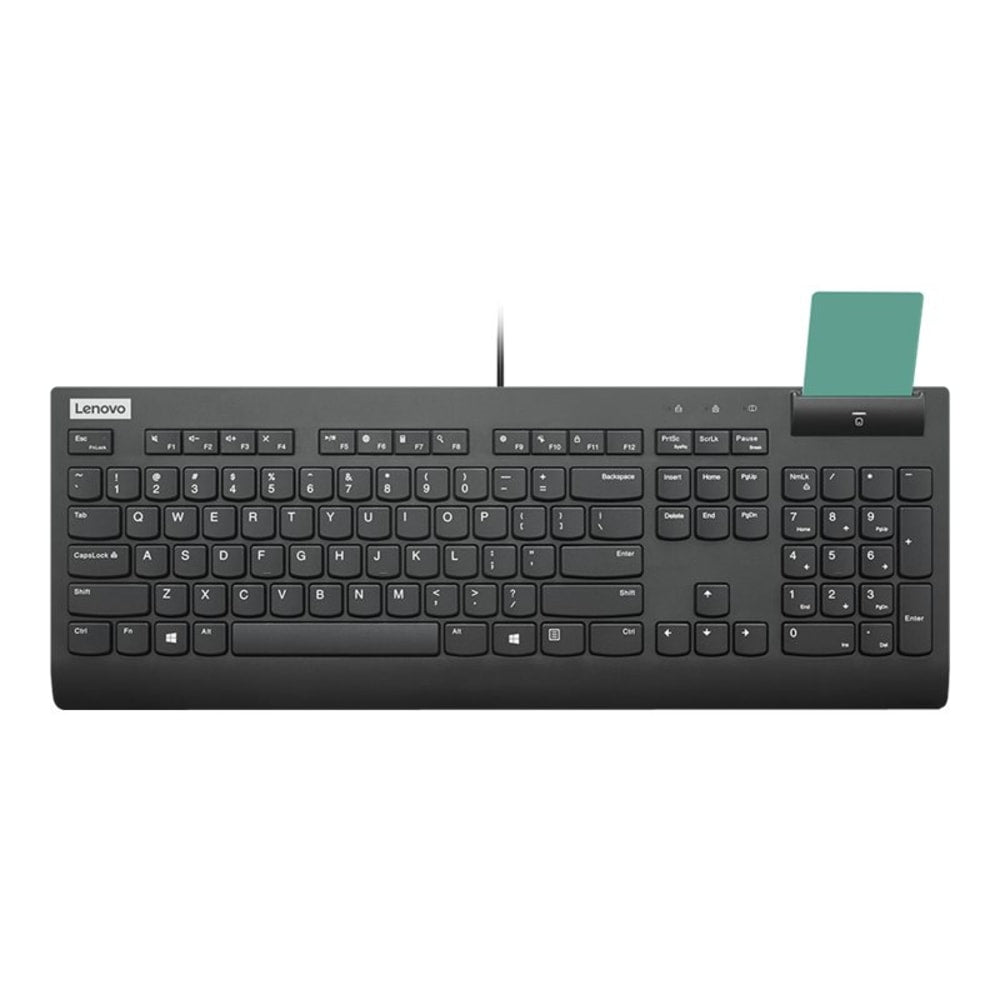 Lenovo Smartcard Wired Keyboard II - Keyboard - USB - US - black