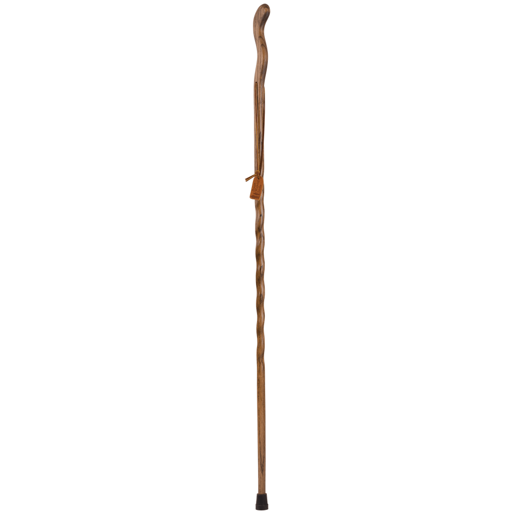 Brazos Walking Sticks Fitness Walker Oak Walking Stick, 55in, Brown