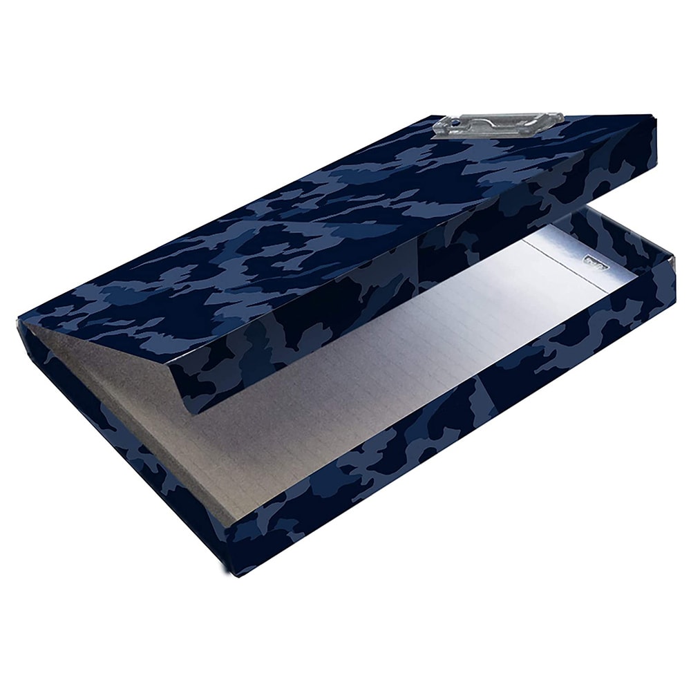 Snap-N-Store Storage Clipboard, 1-3/4in x 12-5/8in, Navy Camo