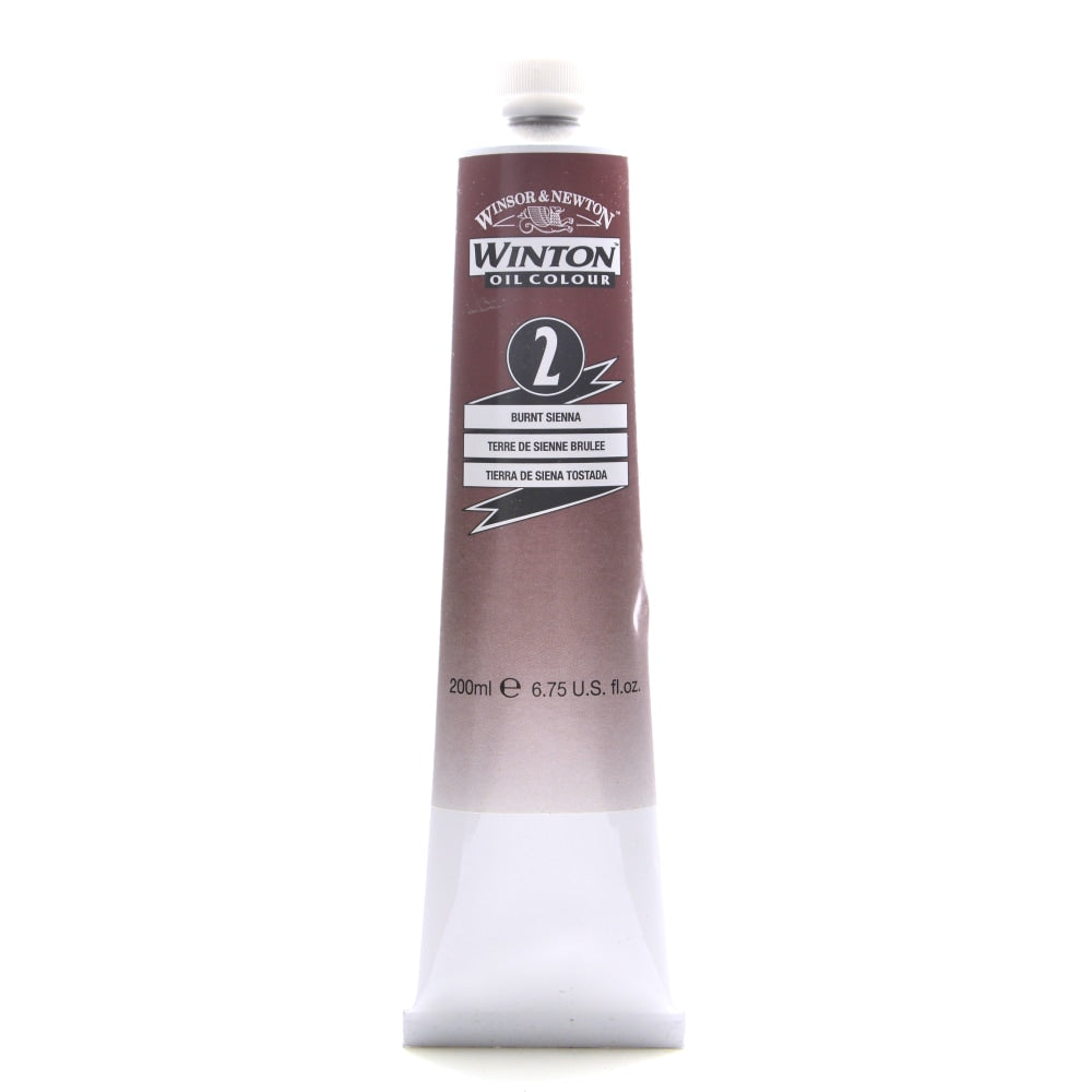 Winsor & Newton Winton Oil Colors, 200 mL, Burnt Sienna, 2