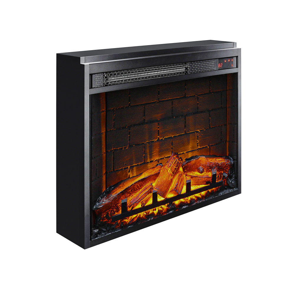 Ameriwood Home 23in Fireplace Insert, Black