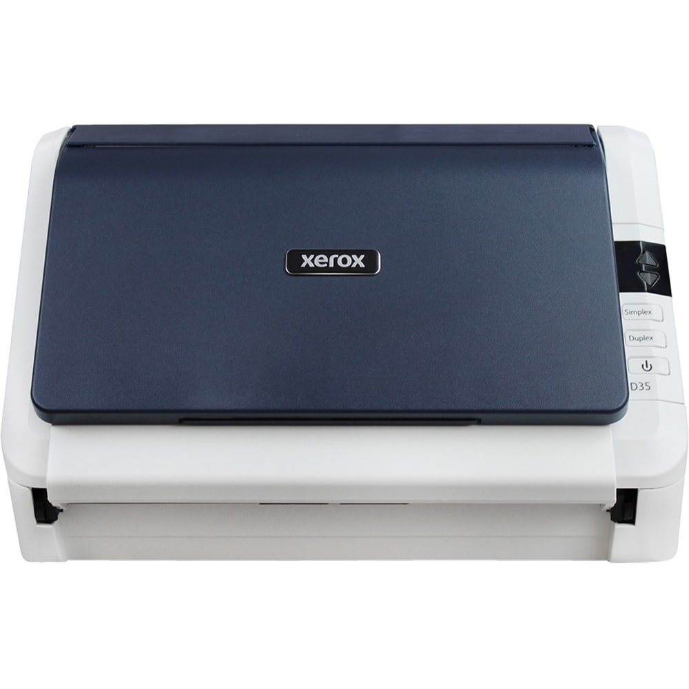 Xerox D35 ADF Scanner - 600 dpi Optical - 24-bit Color - 8-bit Grayscale - 45 ppm (Mono) - 35 ppm (Color) - Duplex Scanning - USB