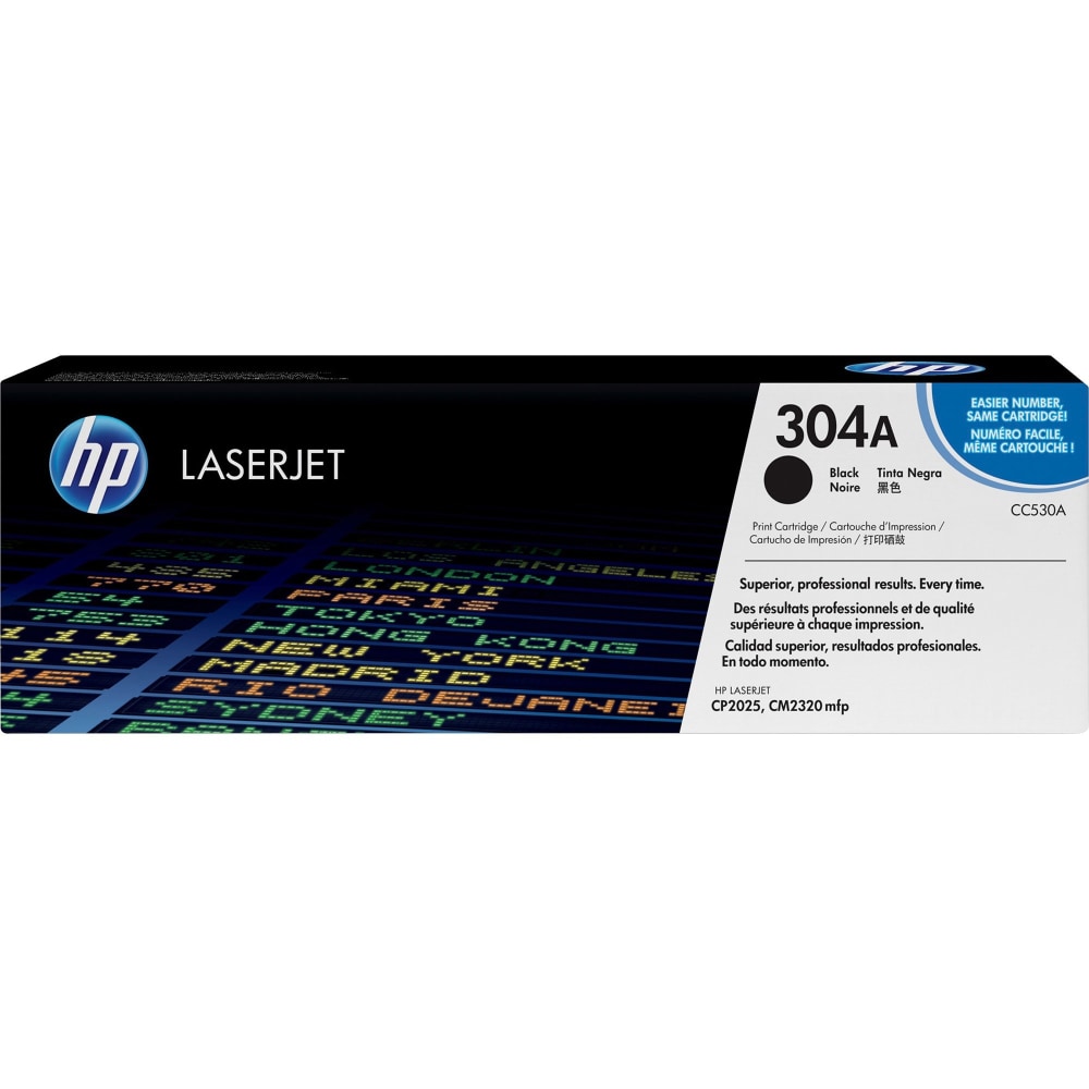 HP 304A Black Toner Cartridge, CC530AG