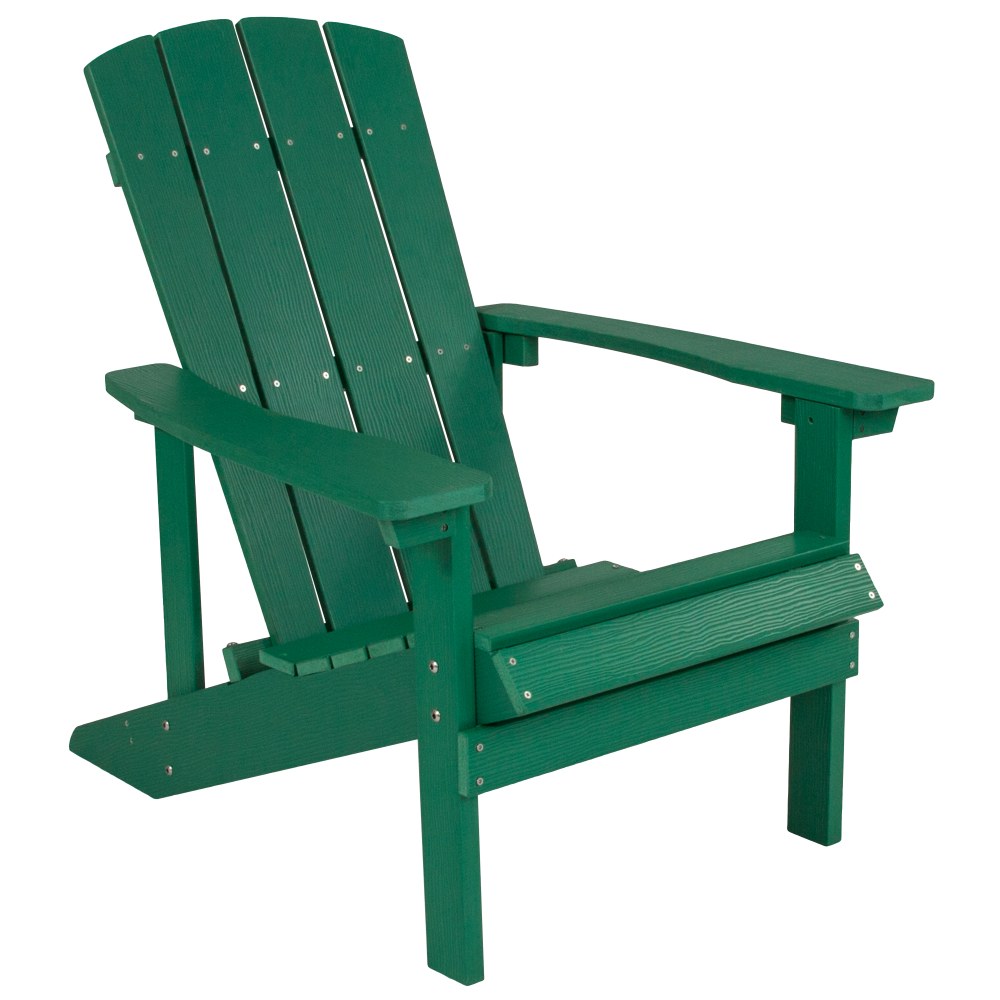 Flash Furniture Charlestown All-Weather Adirondack Chair, Green