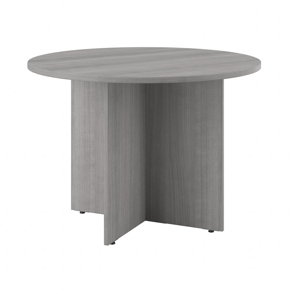 Bush Business Furniture 42in Round Conference Table, Platinum Gray, Standard Delivery