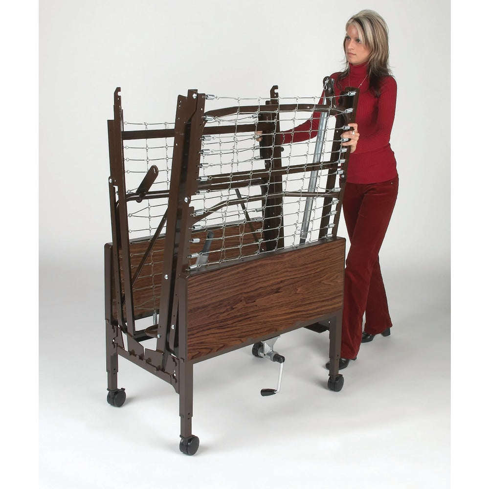 Medline Homecare Bed Transport Cart, Brown