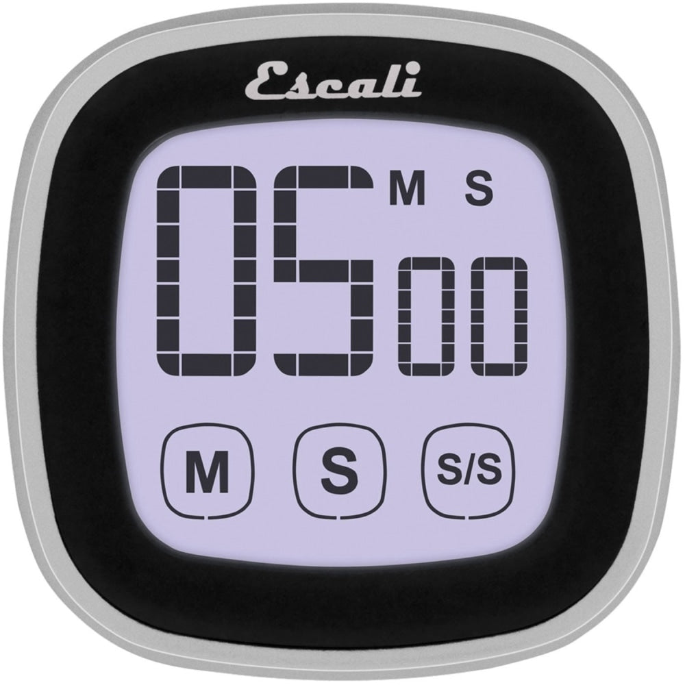 Escali Touch Screen 1.65 Hour Digital Timer, Black