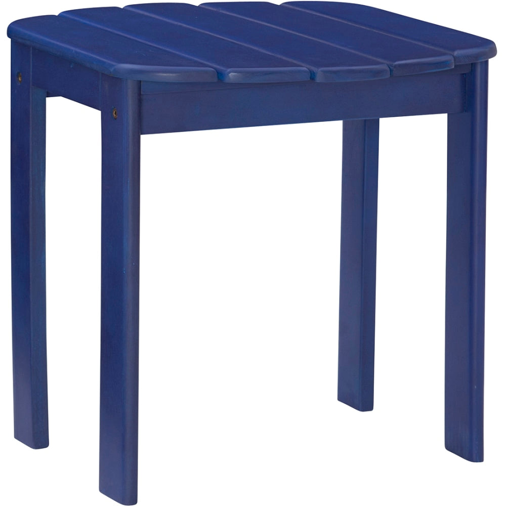 Linon Troy Indoor/Outdoor End Table, 18-1/8inH x 18-1/2inW x 18-1/8inD, Blue