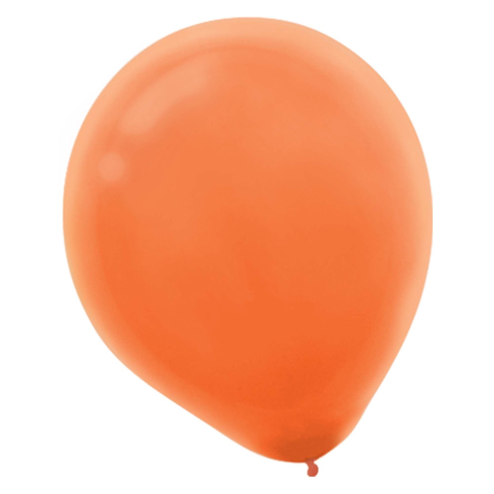 Amscan Latex Balloons, 12in, Orange Peel, 72 Balloons Per Pack, Set Of 2 Packs