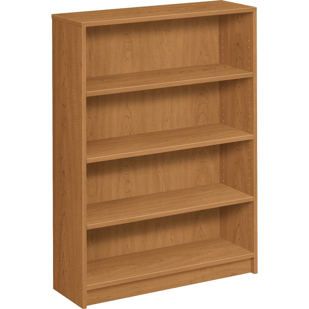 HON 1870 49inH 4-Shelf (3 Adjustable) Bookcase, Harvest