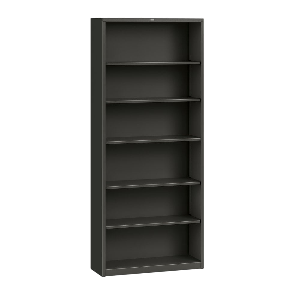 HON Brigade 6 Shelf Transitional Modular Shelving Bookcase,81-1/8inH x 34-1/2inW x 12-5/8inD, Black