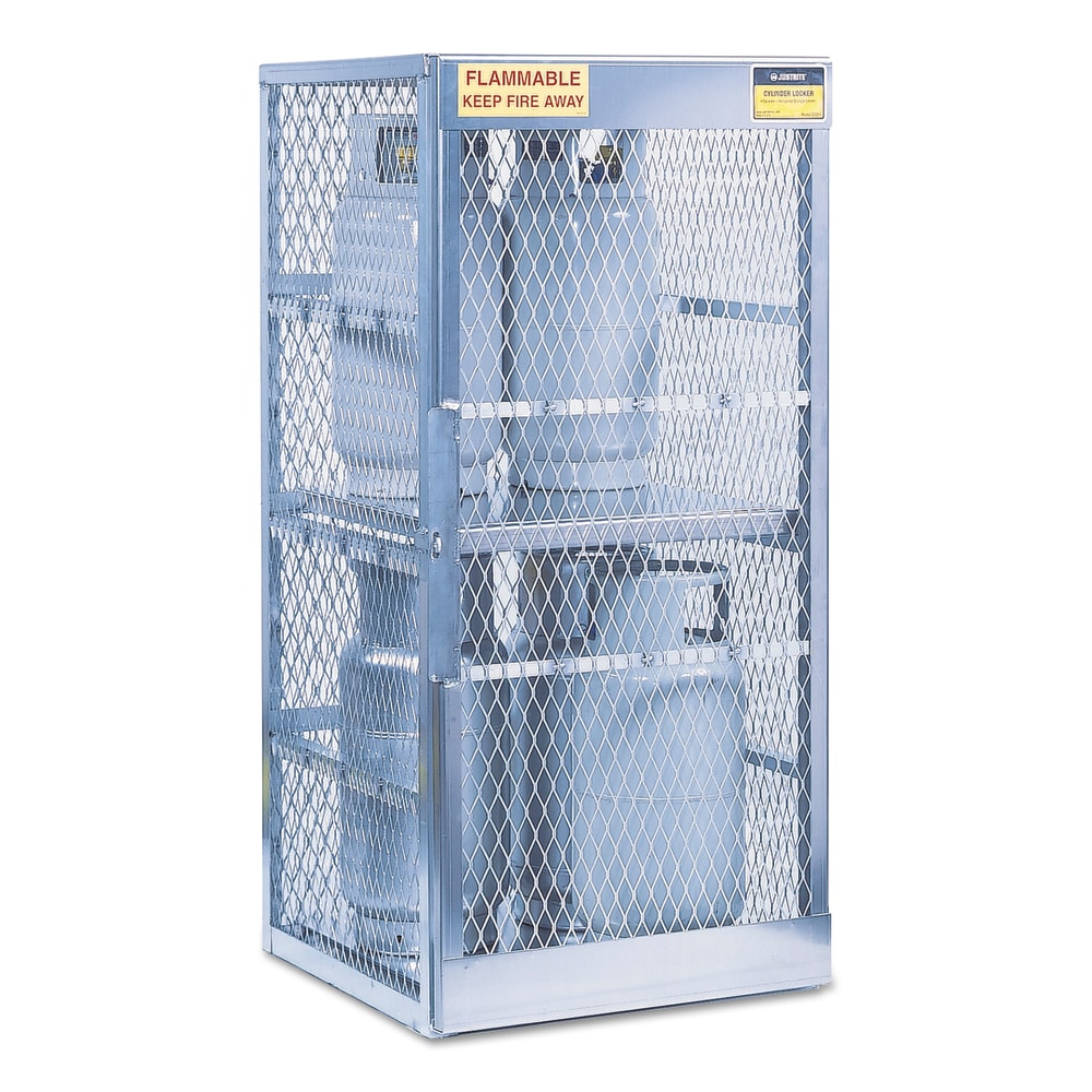 Justrite Cylinder Storage Locker, 8 Cylinders