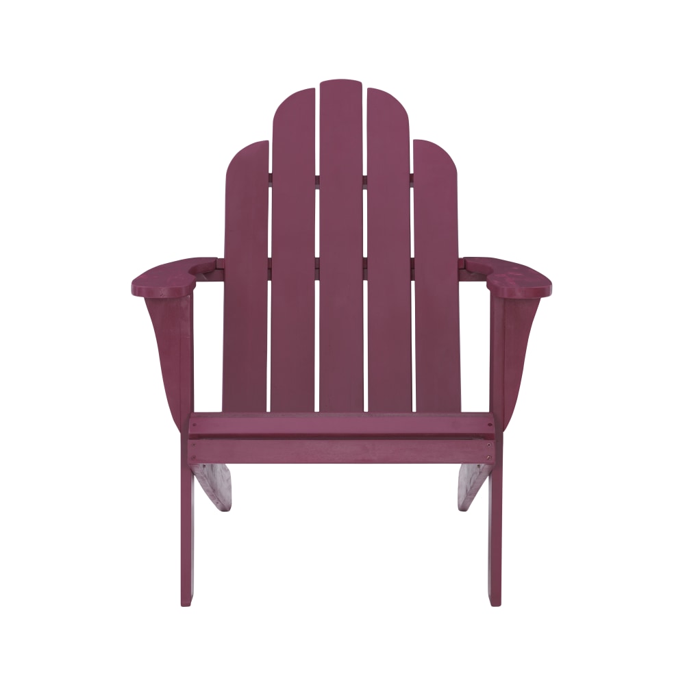 Linon Troy Adirondack Outdoor Chair, Red