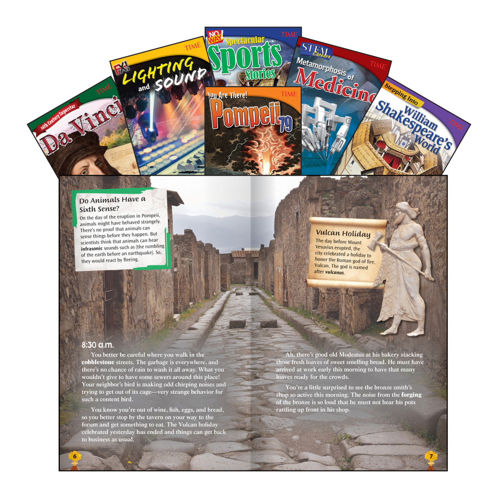 Teacher Created Materials TIME Informational Texts, Set 1, Grade 7, Set Of 6