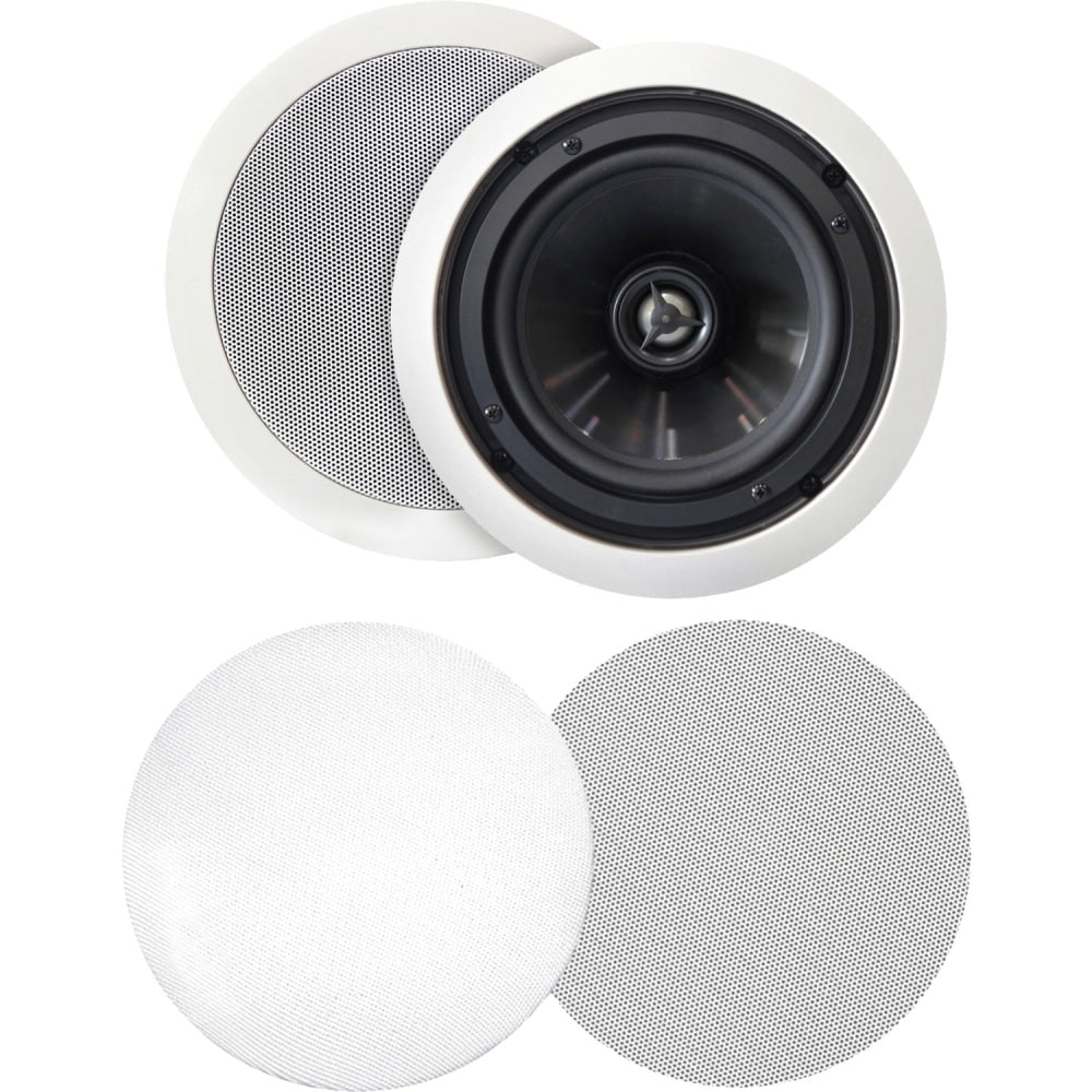 BIC America 2-Way Speakers, White, MSR-PRO6