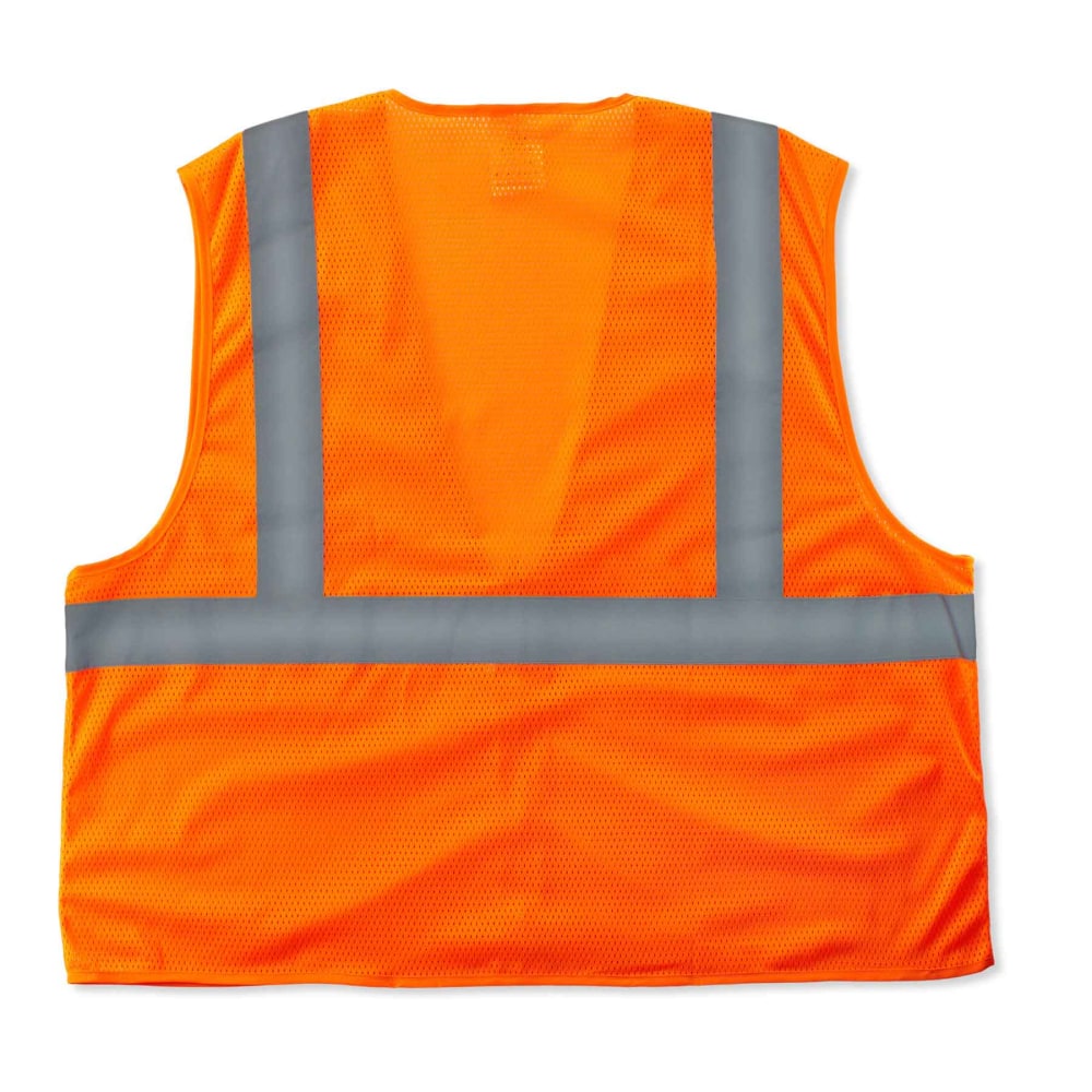 Ergodyne GloWear Safety Vest, Super Econo, Type-R Class 2, 4X/5X, Orange, 8205Z