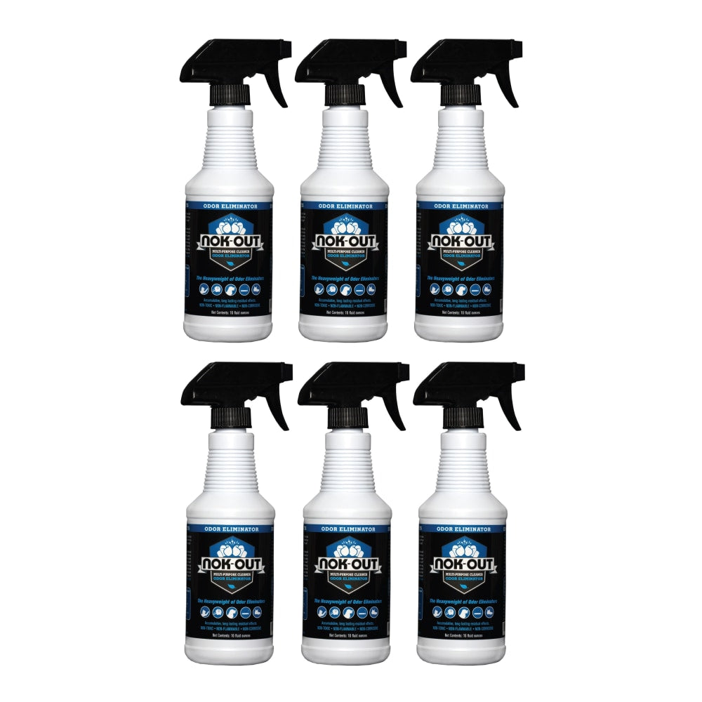 NOK OUT Pet Deodorizer And Cleaning Spray, 16 Oz, Pack Of 6 Bottles