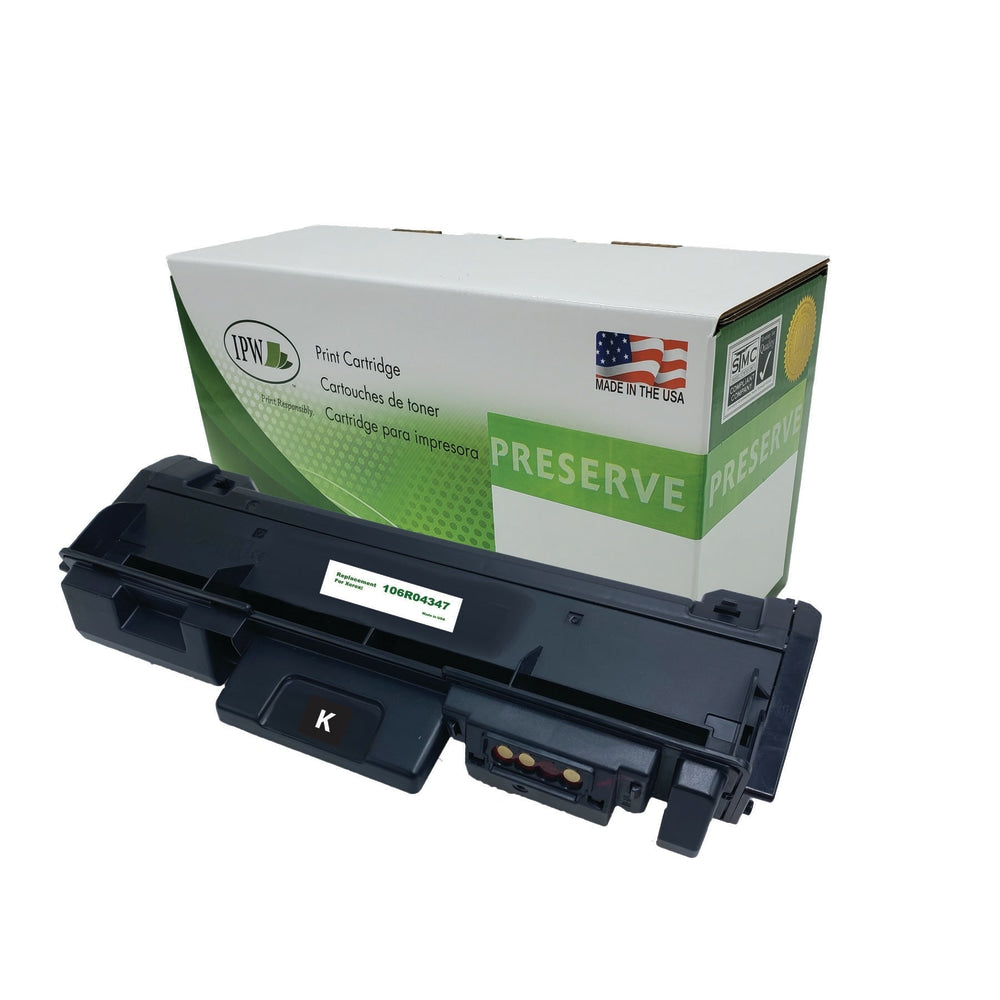 IPW Preserve Remanufactured Black High Yield Toner Cartridge Replacement For Xerox 106R04347, 106R04347-R-O