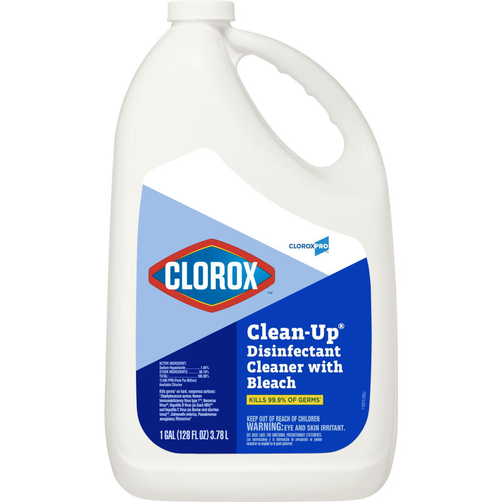 Clorox Clean-Up Disinfectant Cleaner With Bleach Refill, 128 Oz, Pack Of 4