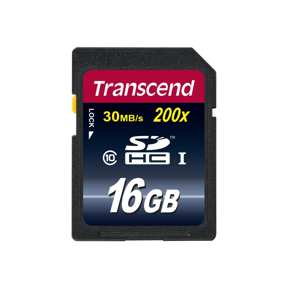 Transcend - Flash memory card - 16 GB - Class 10 - SDHC