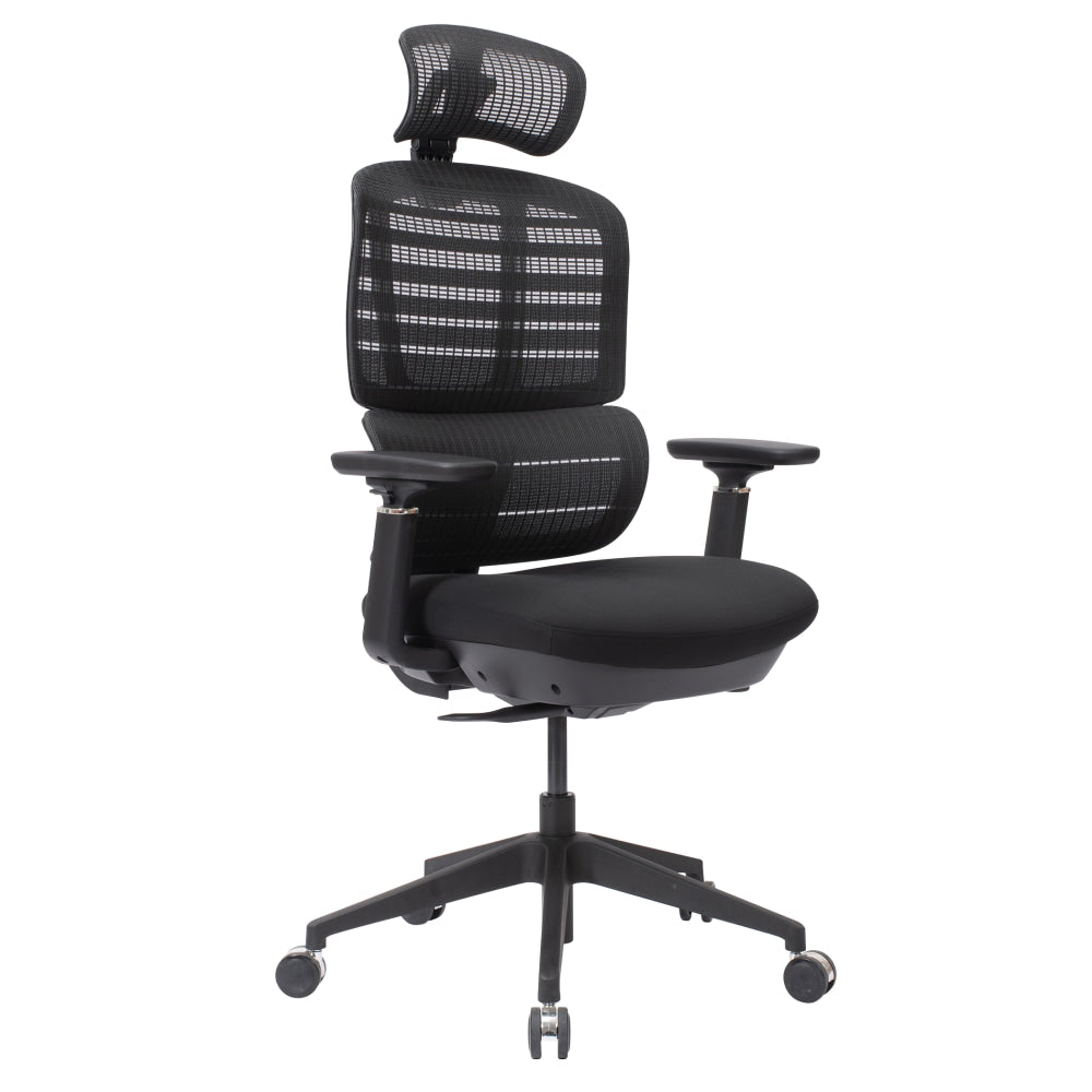 WorkPro Momentum Ergonomic Mesh/Mesh Active High-Back Chair, Black/Black, BIFMA Compliant