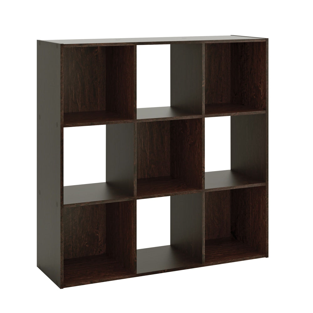 Sauder Select 36inH 9-Cube Storage Bookcase, Cinnamon Cherry