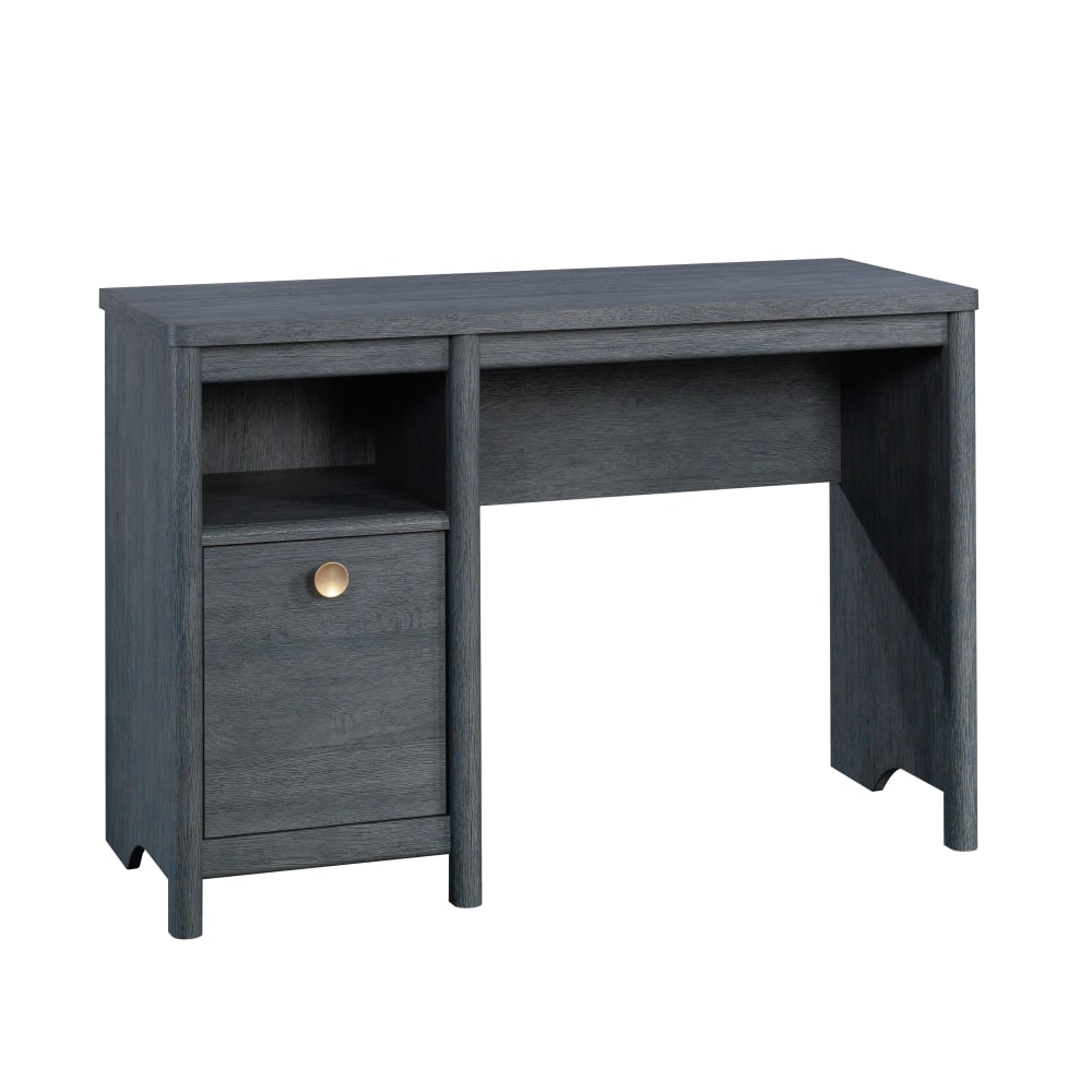 Sauder Dover Edge 43inW Single-Pedestal Computer Desk, Denim Oak