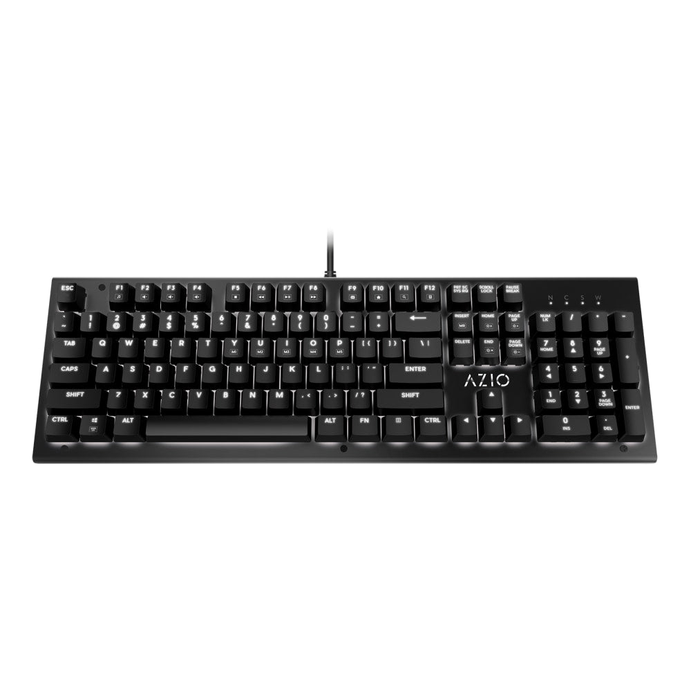 Azio MK HUE USB Keyboard, Black, MK-HUE-BK